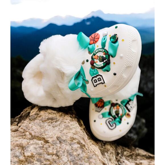 Mammoth Clog White(S-10) Boston Celtics Custom Made Designs - Picture 4 of 11